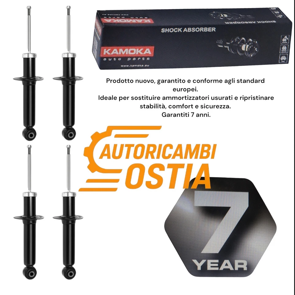 Kit 4 Ammortizzatori Kamoka 7 Anni Di Garanzia Per Fiat Punto 188 Seconda Serie - Immagine 1 di 1