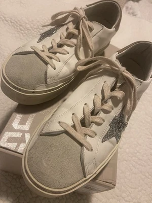 Golden Goose Women's White Hi-Star Mixed Leather Low-Top Sneakers Shoes Size 39 - Image 1 of 4