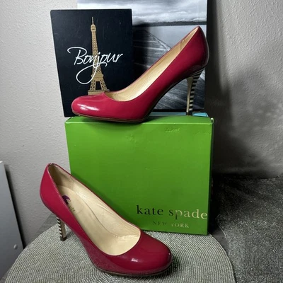 Kate Spade New York Karolina Patent Leather Pumps Heels Size 8.5B &Box PreOwned - Image 1 of 4