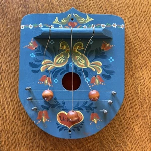 Volkskunst Türharfe Vintage Vögel Willkommen Norweger Rosemaling Landhaus Kern - Bild 1 von 17