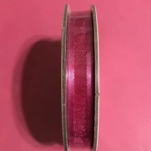 Stampin Up poliertes rosa OFFENES GEWEBTES Band neue Spule 3/8" 10 Yds nicht mehr produziert rosa - Bild 1 von 3