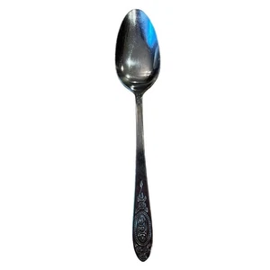 T&N Stylecraft Victorian Rose Vignette Tablespoon Japan VTG Floral Silverware - Picture 1 of 5
