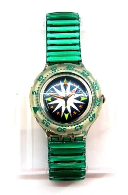 NEW Swatch Scuba 200 Watch MINT DROPS SDK108/109 w/ Case & Papers 1993 Gents NOS - Image 1 of 4