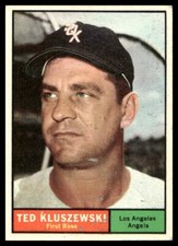 1961 Topps #65 Ted Kluszewski Los Angeles Angels Low Grade