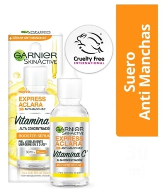 GARNIER SKIN ACTIVE BOOSTER SERUM/EXPRESS ACLARA/ANTIMANCHAS/ANTI DARK SPOT NEW - Image 1 of 4