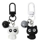 Set of 2 Pendant Keychain Cute Black and White Keyring Bag Pendant