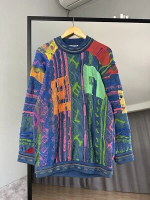 Vintage COOGI Multicolor Knitted Sweater Archival Colorful Size S Rare 90’s - Image 1 of 4