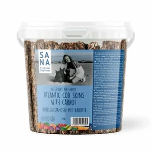 Maniglie merluzzo con carota 1 kg per cani pulizia denti snack prelibatezze BARF - Foto 1 di 2