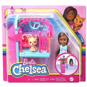 Barbie Chelsea Swing Playset W/ Chelsea Doll 6'' in Brunette NEW