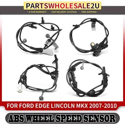 4x Sensor de velocidad de rueda ABS delantero y trasero para Ford Edge Lincoln MKX 2009-2010 TRACCIÓN DELANTERA Foto 1 de 4