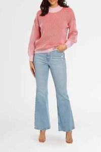 BANDE STUDIO Isabelle Slouch Knit in Pink Size 10 AU RRP 249 WITH DEFECTS - Picture 1 of 7