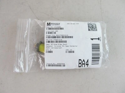 QTY=6 AMPHENOL PT02A-8-2S, CIRCULAR MIL SPEC CONNECTOR, NEW - Image 1 of 3