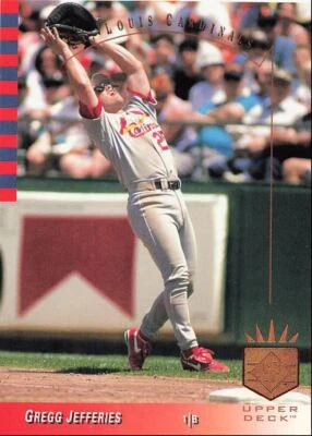 1993 SP Gregg Jefferies St. Louis Cardinals #75 - Image 1 of 2