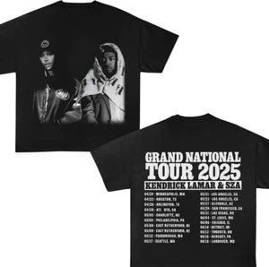 Grand National Tour Heavyweight T Shirt GNX Kendrick Lamar Sza Concert Shirt - Picture 1 of 4