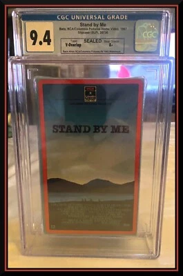 STAND BY ME - RARE Sealed 1987 BETA Not VHS - Earliest Known Print - CGC 9.4 A+ - Image 1 of 4