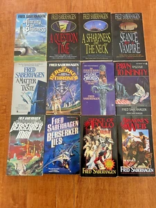 FRED SABERHAGEN VINTAGE SCI-FI PAPERBACK LOT OF 12 BOOKS berserker man - Picture 1 of 4