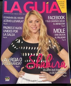 Shakira 2015 La Guia Latin Photo Magazine Gerard Piqué Angry Birds Lucero Salsa - Picture 1 of 6