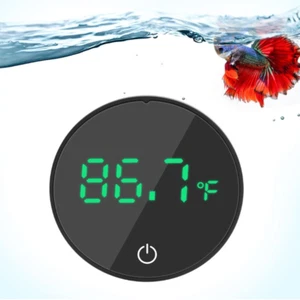 Aquarium Thermometer Rechargeable Digital LED Display Fish Tank Thermometer HD - Picture 1 of 7