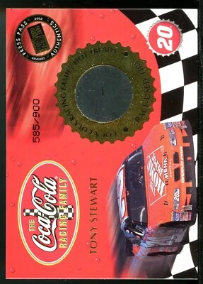 2002 Press Pass VIP Race Used Tire #HT36 Tony Stewart /900 - Image 1 of 2
