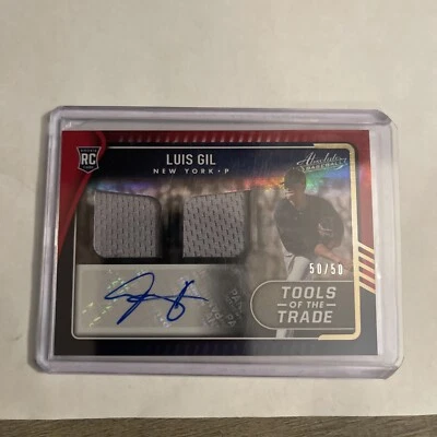 2022 Panini Absolute - Tools of the Trade 2 Swatch Signatures Luis Gil 50/50 - Image 1 of 2
