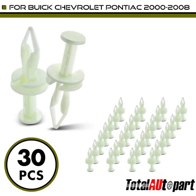 Retenedor de parachoques delantero 30 piezas varios para Buick Chevrolet Pontiac 10 mm nailon Foto 1 de 4