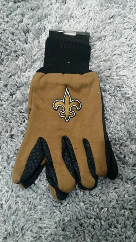 New Adult NFL New Orleans Saints Brown/Black Utility Winter Gloves-PMJS Cover