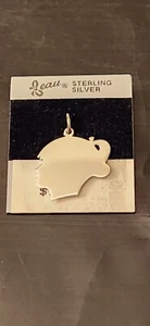 HERMOSO ENCANTO DE CABEZA DE NIÑA GRABABLE PLATA ESTERLINA ¡NUEVO!¡! - Imagen 1 de 5