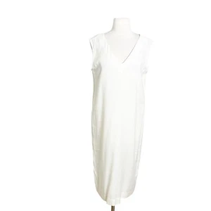 NUEVO Vestido Horses Atelier Talla 3 Mediano Cambio Marfil Sin Mangas Minimalista - Imagen 1 de 7