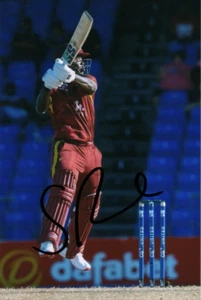 CRICKET DE LAS INDIAS OCCIDENTALES: FOTO DE ACCIÓN FIRMADA POR SHERFANE RUTHERFORD 6x4 ODI + CERTIFICADO DE AUTENTICIDAD - Imagen 1 de 1