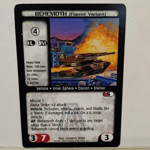 BATTLETECH CCG --- ARSENAL -- BEHEMOTH (Flamer Variant) -- NM / MINT - Picture 1 of 1