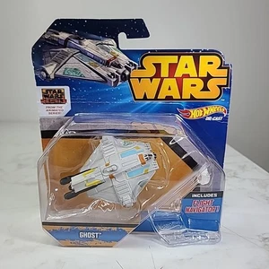 New Hot Wheels Star Wars Diecast Ghost Vehicle Spaceship - Picture 1 of 6