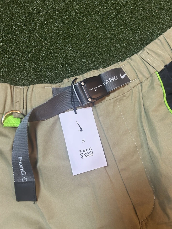 Nike x Feng Chen Wang Cargo Pants Khaki Brown Size XL DV4004-255