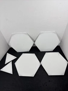 Nanoleaf Hexagon Color Changing Light Panels Only Smarter Kit 4 Hex 2 Mini Trian - Picture 1 of 8