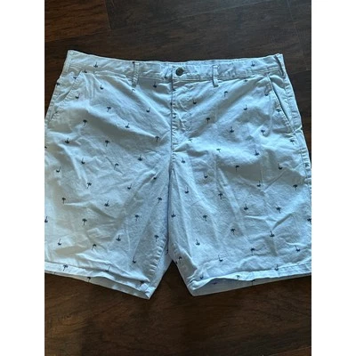 Gap Essential Khaki Shorts Palm Print Casual Summer Mens Size 40 - Image 1 of 4