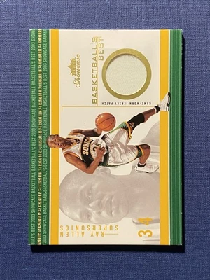 Ray Allen 2003-04 Fleer Showcase Basketball's Best Game Worn Patch /50 Sonics - Image 1 of 3