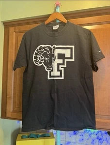Vintage Fordham University Rams Port Auth Medium T-Shirt Classic 📸👀 - Picture 1 of 9
