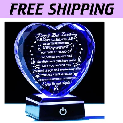 Colorful LED Heart Keepsake for 18th Birthdays - Unique Gift for Girls & Boys - Image 1 of 4