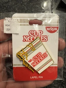 Prendedor de solapa Nissin taza de fideos ramen fideos nuevo sellado - Imagen 1 de 2