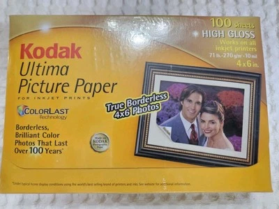 Kodak Ultima Picture Paper High Gloss 4 x 6 Sheets for Inkjet 2 Boxes 180 Photo - Image 1 of 4