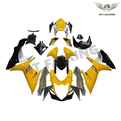 Carenados para 2011-2026 GSXR 600 GSX-R 750 K11 Suzuki carrocería amarillo plata Foto 1 de 4