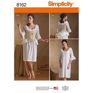 Simplicity Sewing Pattern 8162 Misses 18th Century Undergarments Costumes - Picture 1 of 3