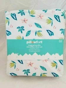 New 3 pc Pillowfort Tropical Terrific Microfiber Full Sheet Set NIP - Picture 1 of 3