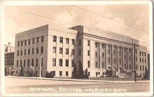 Municipal Building Oklahoma City - Vintage RPPC Real Photo Postcard - Picture 1 of 2