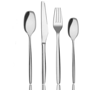 Besteckset 4-teilig 18/10 Edelstahl verspiegelt handpoliert (silber) - Bild 1 von 3