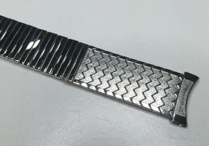 NOS Kestenmade Uhrenarmband Armbanduhr Strap Stretcharmband Edelstahl USA 50er Jahre - Bild 1 von 12