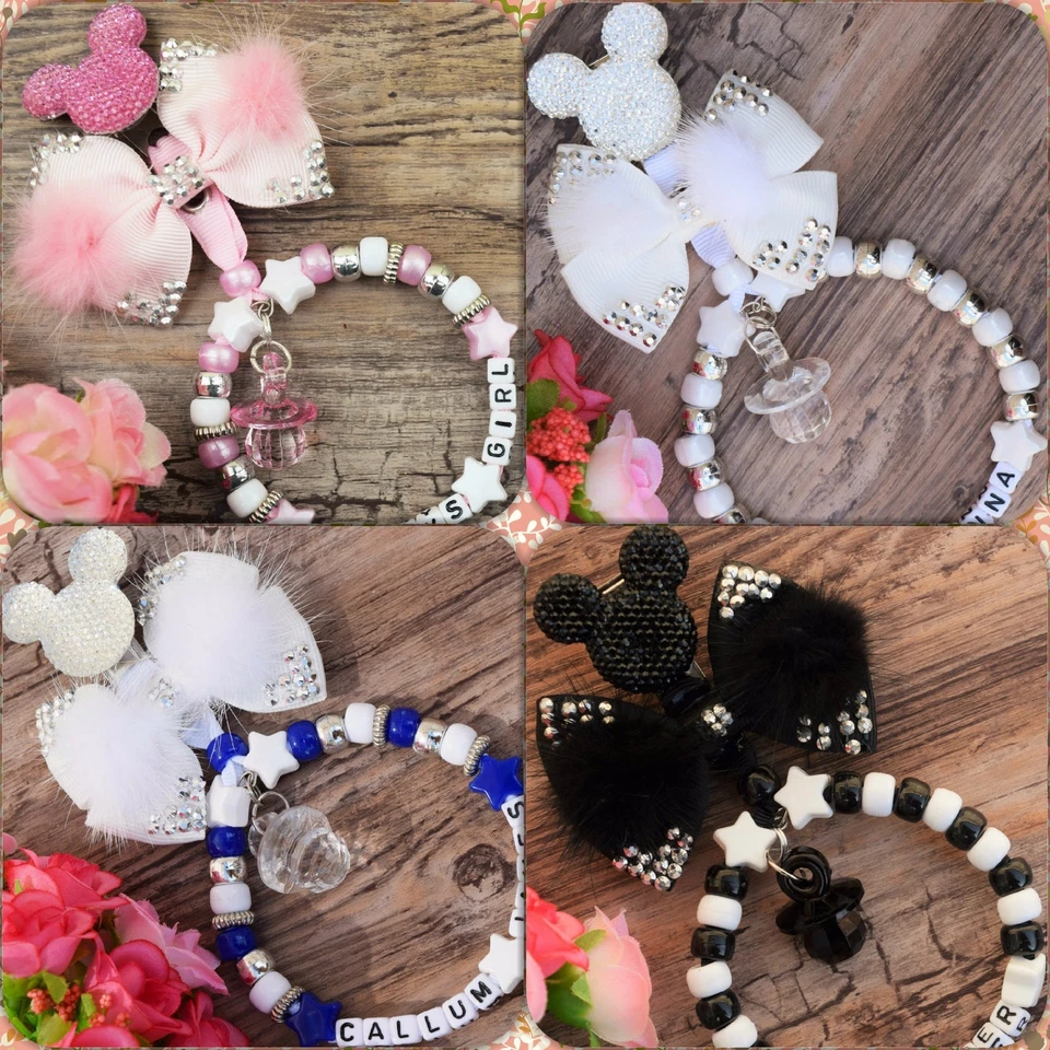 Personalisierter Kinderwagen Charm für Autositz Kinderwagen Wickeltasche etc 6 Designs