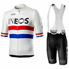 Mens Ineos cycling jersey and bib shorts cycling jerseys Cycling Strap Shorts