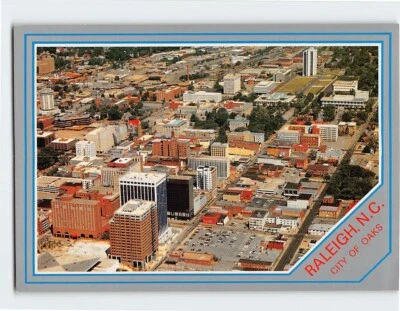Postcard Aerial View Raleigh North Carolina USA - Image 1 of 2