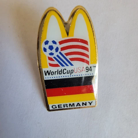 1994 WORLD CUP USA SOCCER McDONALDS GERMANY NATIONAL TEAM FLAG PIN NEW Cover