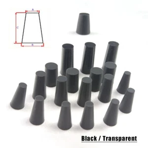 1.5mm-36mm Tapered Silicone Rubber Plug Stopper Sealing End Caps Seal Hole Plugs - Picture 1 of 10